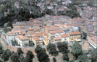 riolo terme - la cittadina vista dalle colline circostanti